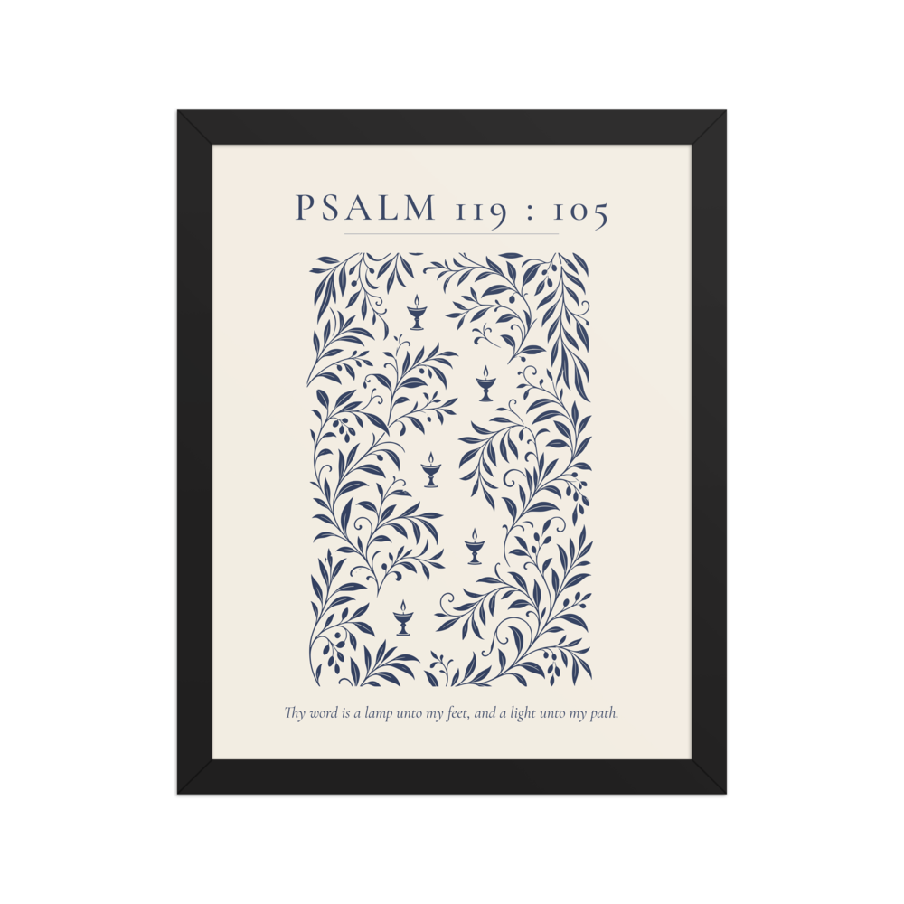 Psalm 119 framed print